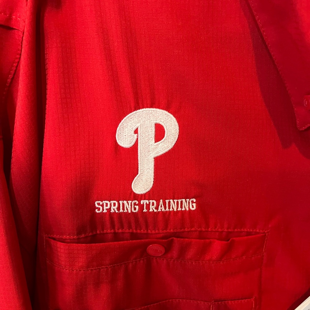 Red Philadelphia Phillies Spring Training Shirt - Size XXLG - NWT - Picture 5 of 8